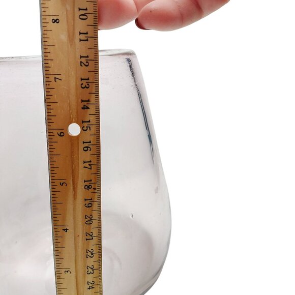 Vintage Light Pink Glass Vase Candleholder 7.5" Tall Flowers or Candles - Picture 6 of 7